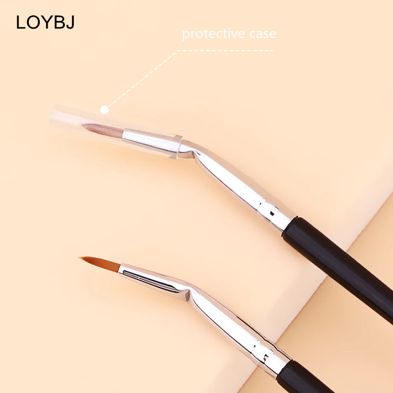 LOYBJ Multi Purpose Eyeliner Brush Fine Concealer Brush Tear Trough Lying Silkworm Outline Brush Eye Liner Detail Makeup Tools