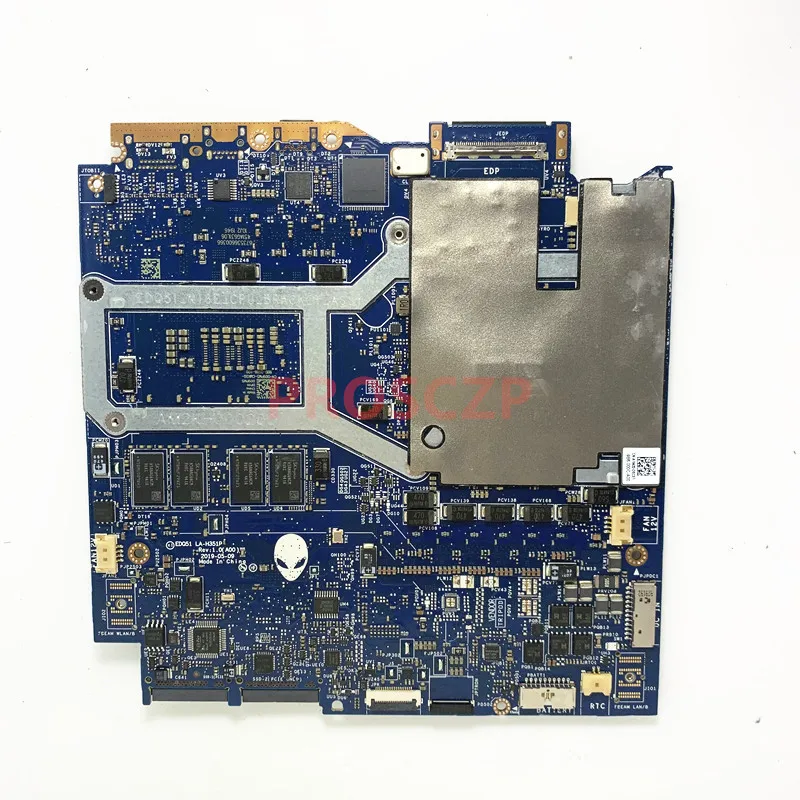 CN-009PM5 009PM5 09PM5 For DELL M17 R2 Laptop Motherboard EDQ51 LA-H351P W/ SRF6U I7-9750H N18E-G2-A1 RTX2070 16GB 100%Tested OK