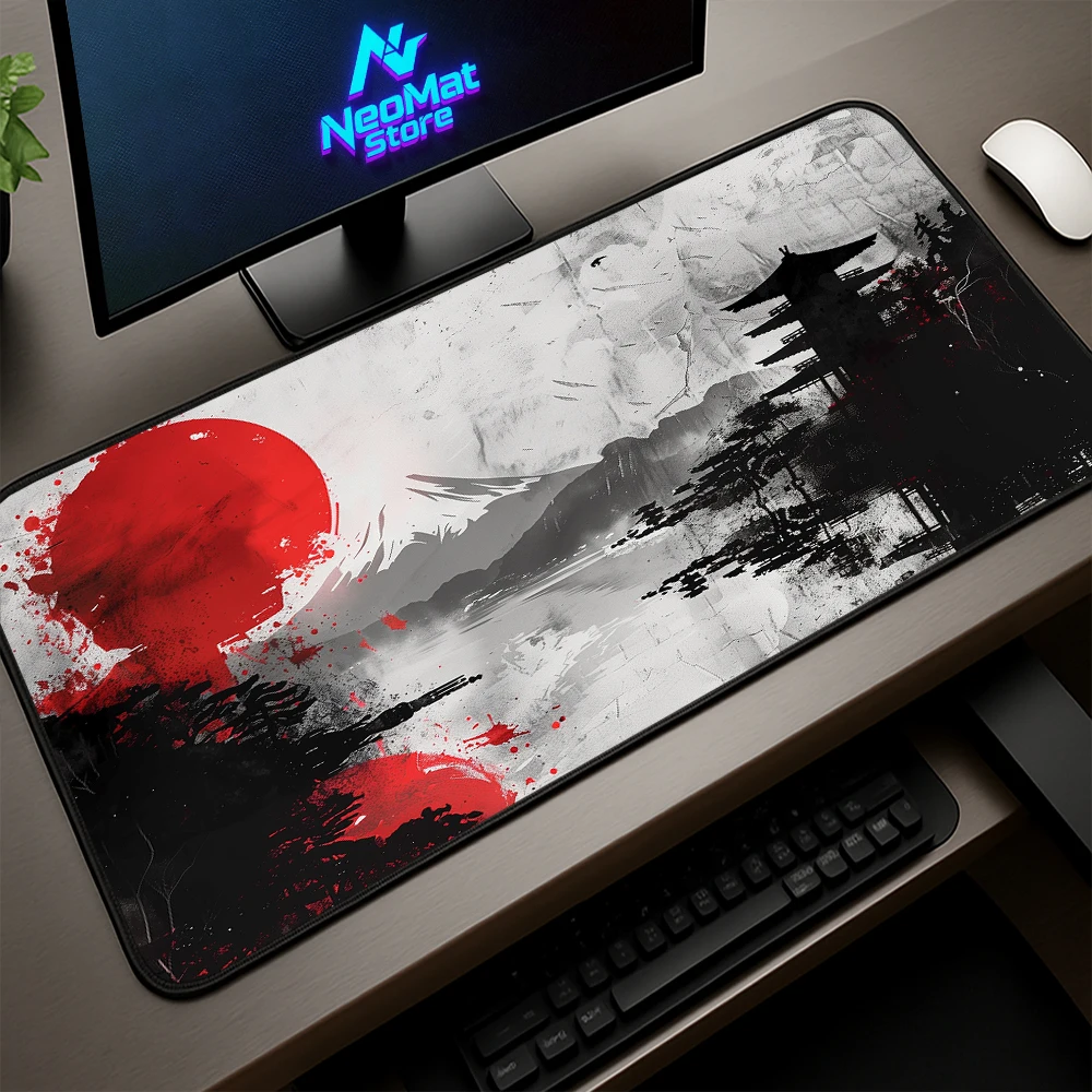 

black mouse pad japan keyboard mat Extended pad pc accessory desk mats large mousepad 120cm mousepad gamer Computer table rug