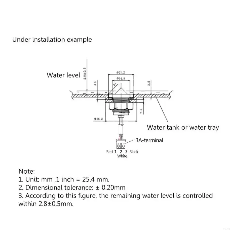 

Y3NB Replaceable Liquid Level for Water Dispenser Bathtub Humidifier Durable