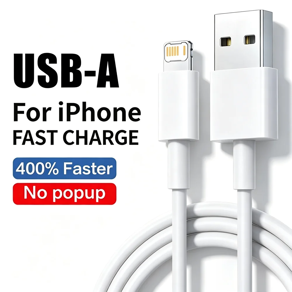 5PCS USB Fast Charging Cable For iPhone X XR XS Max 11 12 13 Mini 14 Pro Max 6 6S 7 8 14 Plus SE Quick Charge USB Data Cables 1m