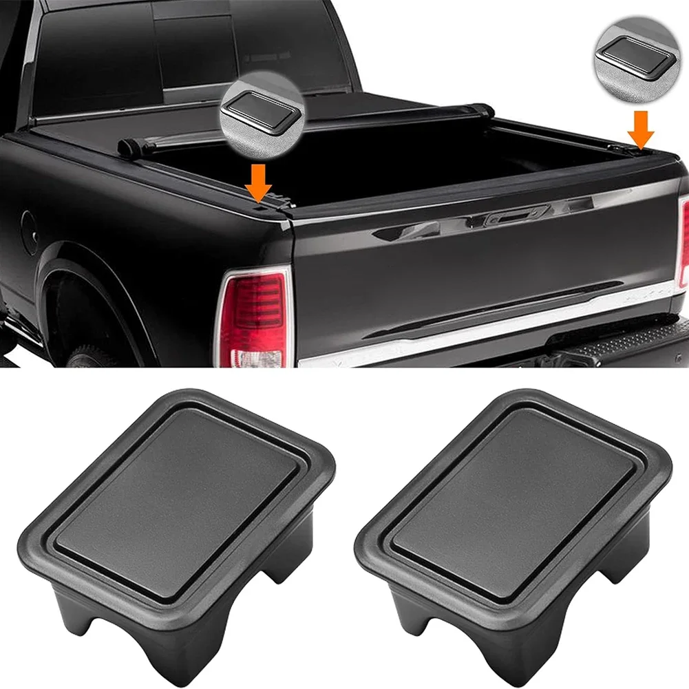 2Pcs Stake Pocket Covers Rear Tail Hole Plugs Caps Rear Truck Pickup Bed Rail Pile Plugs Caps for Ram 1500 2019-2024 Accessories