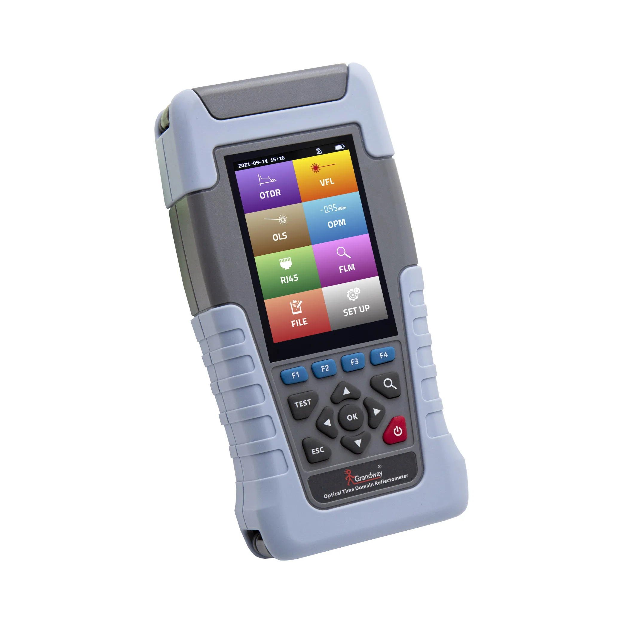 

80KM MINi OTDR 1310/1550nm 22/20dB Fiber Optic Reflectometer Touch Screen VFL OLS OPM Event Map Ethernet Cable Tester