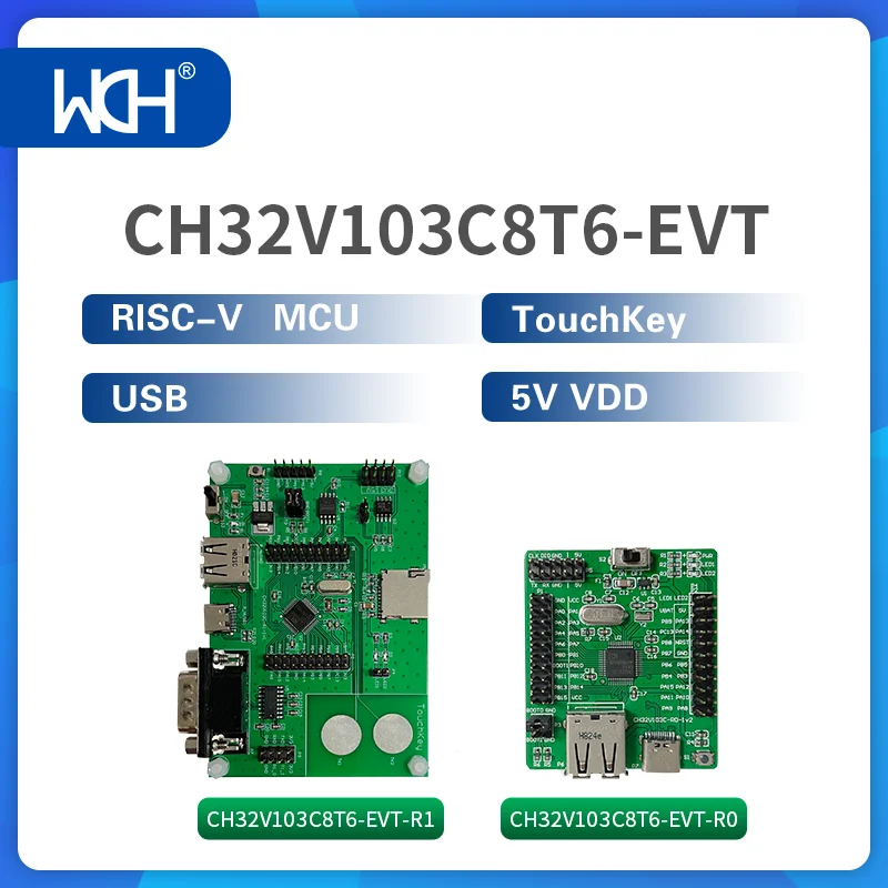 Placa básica do desenvolvimento, risc-v mcu ch32v103, grupo de 2 porções