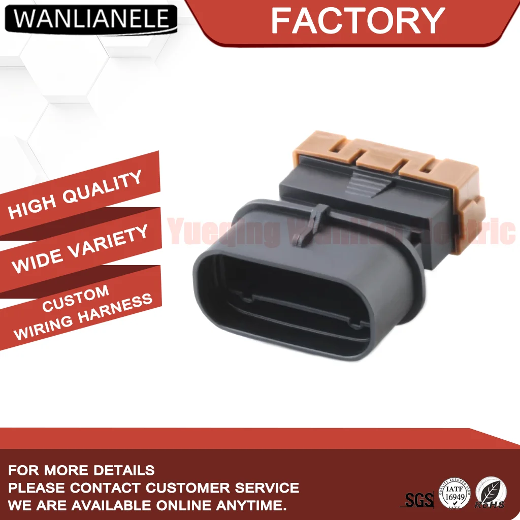 50 Sets PK011-03027 3 Pin Male Waterproof Connector WV Series 8.0mm 40A High Power Fit EV Harness