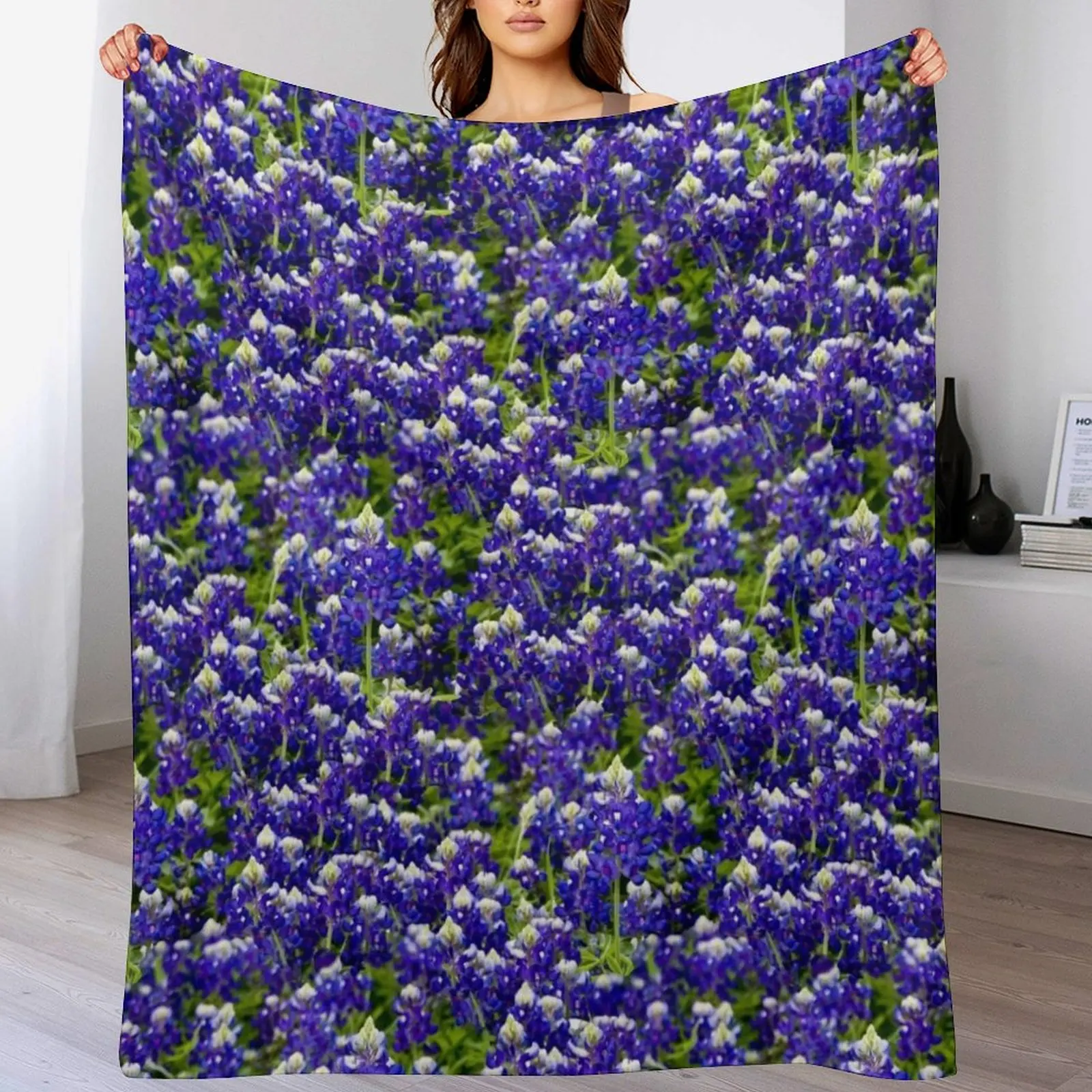 Texas Bluebonnets Throw Blanket Weighted Thin Luxury St Blankets