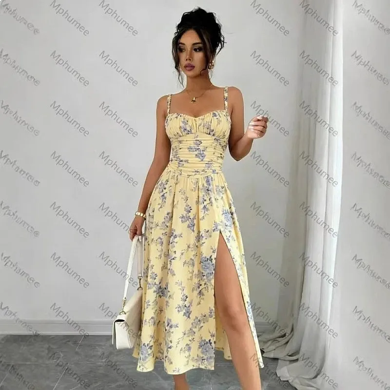 Sling Dress Bodycon A-Line Skirt Summer Slim Fit Dresses Jumpsuit Playsuit