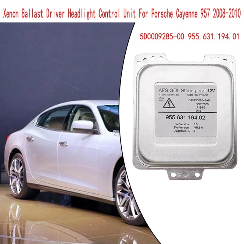 

Xenon Ballast Driver Headlight Control Unit For Porsche Cayenne 957 2008-2010 5DC009285-00 955.631.194.01