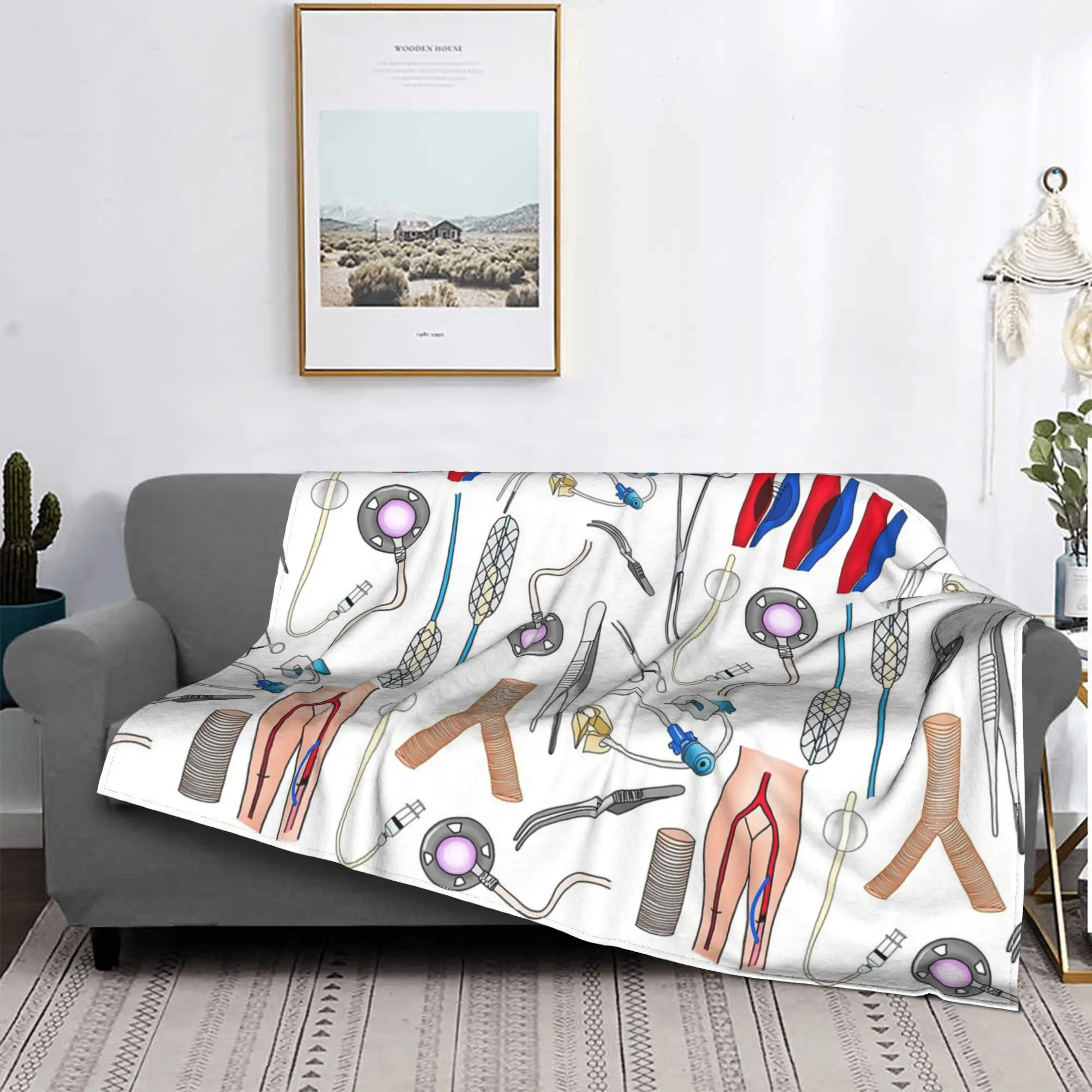 

vascular surgery Blanket Multi-function Flannel Sofa Throw Blanket for Couch Bedding Outdoor Throws Bedspread Quilt