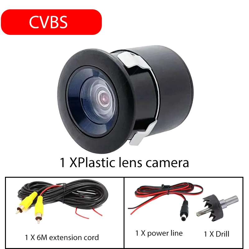 AHD 1080P Auto Frontkamera Rückfahrkamera 170° ° Fisheye-Objektiv Full HD Nachtsicht CVBS Fahrzeug-Rückfahrkamera