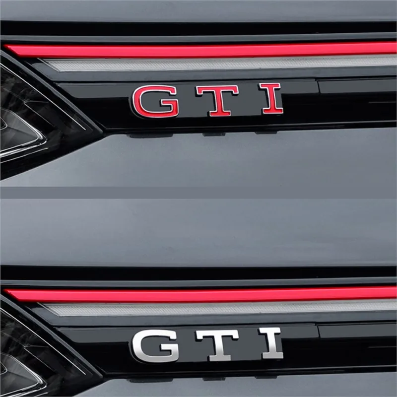 3D Replacement ABS Car GTD GTI Badge Front Grille Emblem Decoration Auto Modification Accessories For Volkswagen VW Golf 8 MK8