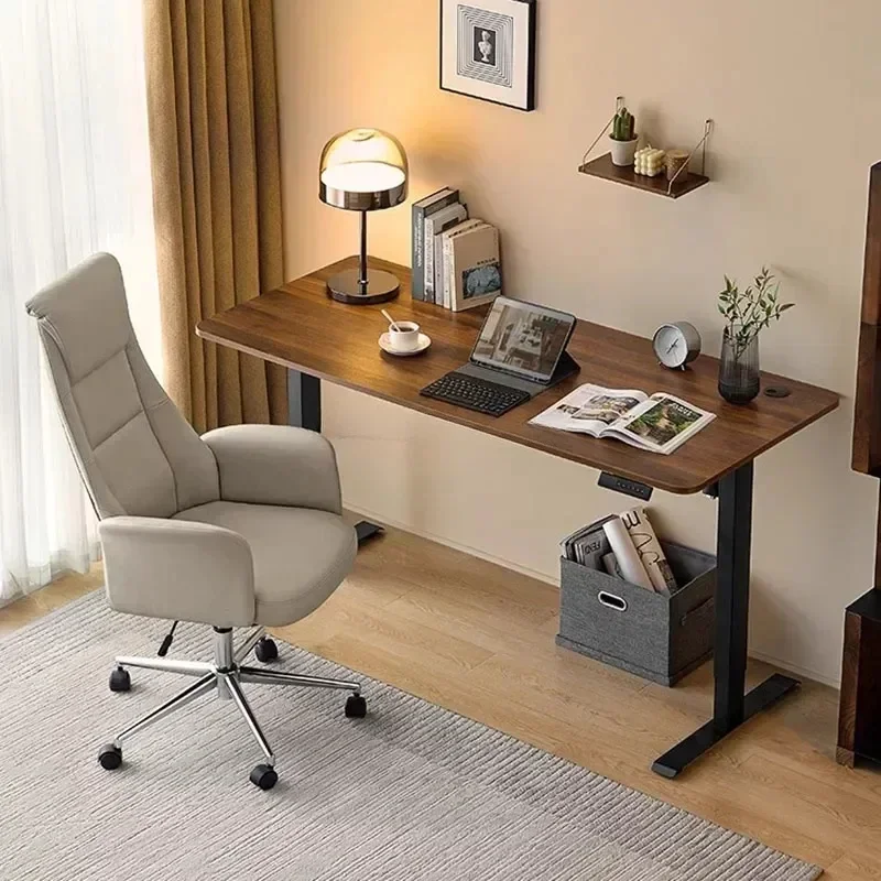 Height Adjustable Office Desk Adjustable Metal Lift Luxury Computer Desks Student Living Room Escritorio Furnitures