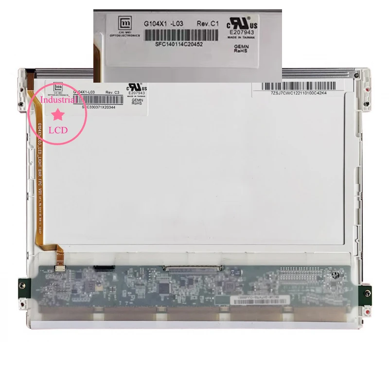 

ЖК-дисплей G104X1-L03 Оригинальный 10,4-дюймовый экран 1024×768 350 нит WLED LVDS 30 контактов