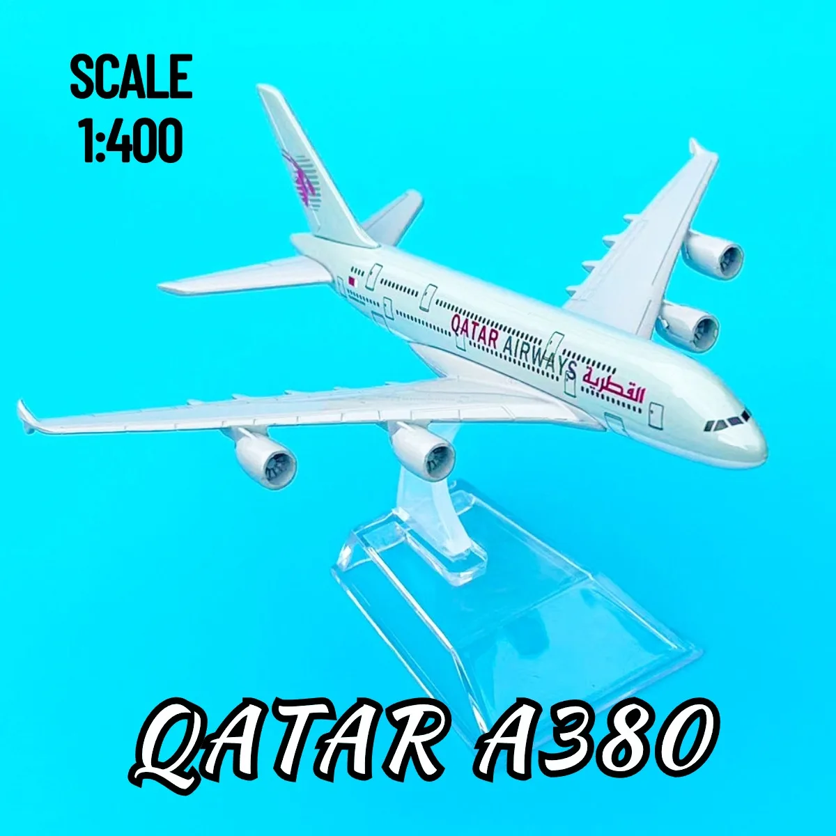 Scale 1:400 Metal Diecast Model Aircraft Replica Emirates Airlines Airbus A380 Airplane Aviation Plane Collectible Toys for Boys