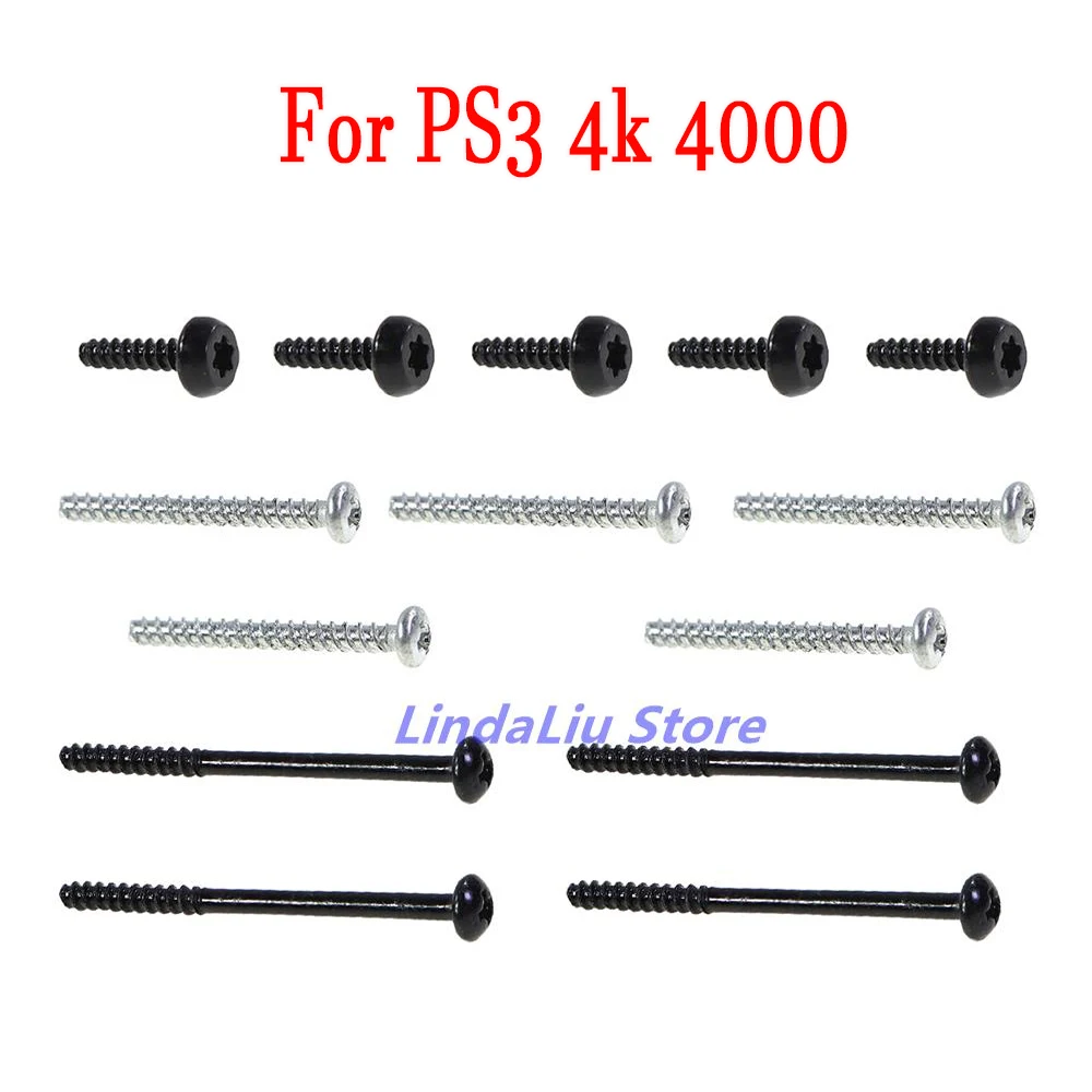PS3 슈퍼 슬림 하우징 쉘용 14 in 1 나사 세트 1세트, 소니 플레이스테이션 3 PS3 CECH-400x 4000용 풀 세트 나사
