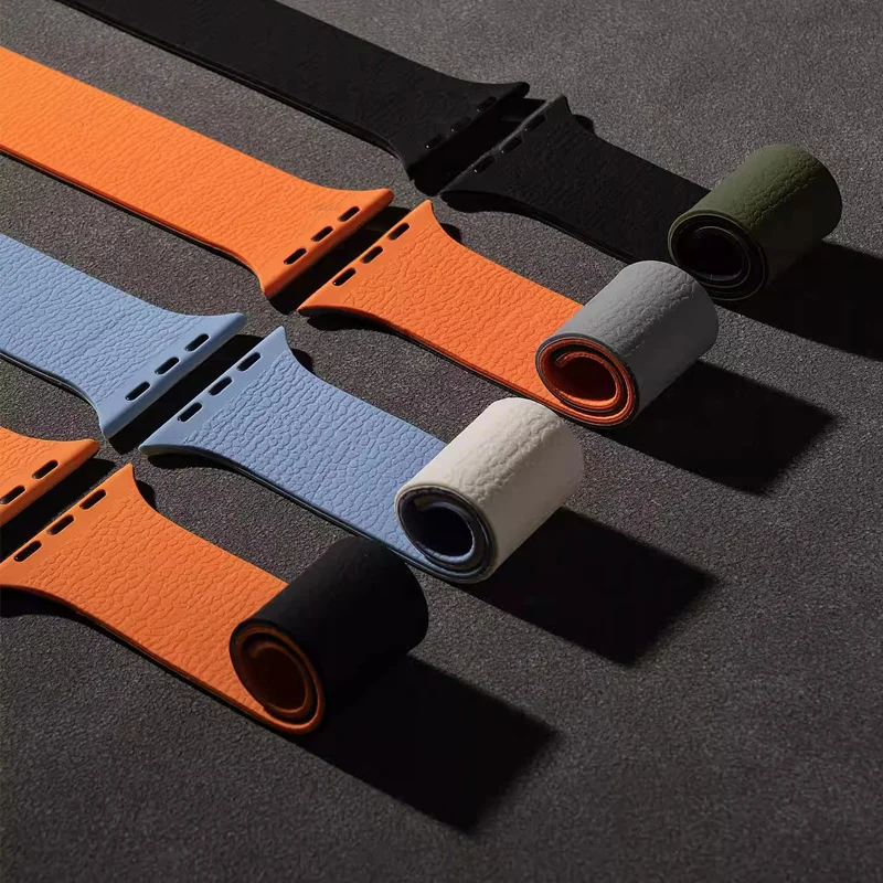 حلقة مغناطيسية لساعة أبل 46 مللي متر 44 مللي متر 40 مللي متر 49 45 مللي متر 41 38 42 مللي متر 46 مللي متر سوار سيليكون iWatch سلسلة الترا 11 10 9 8 7 Se 6