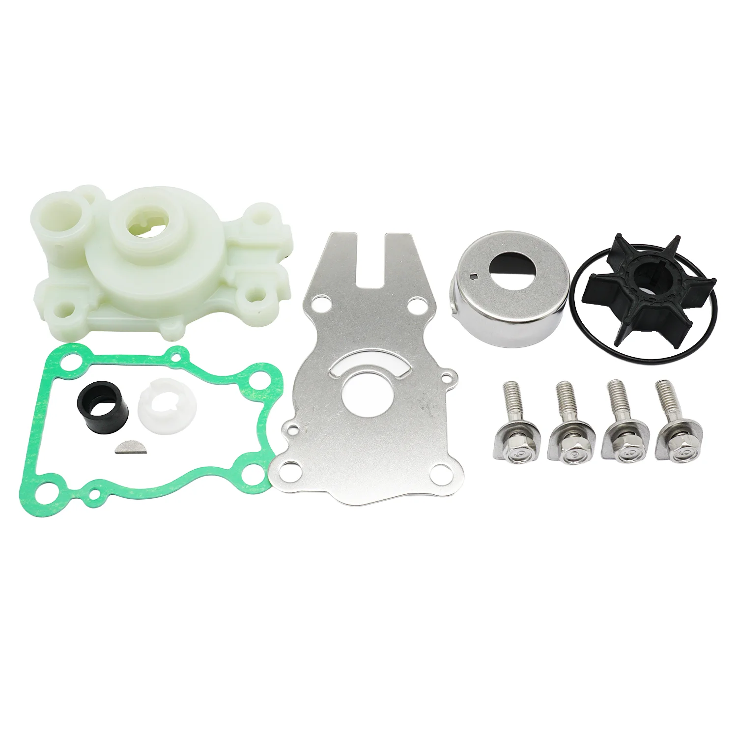 

Marine Water Pump Impeller Repair Service Kit for Yamaha 30 HP 40 HP F30 F40A 4 Stroke Outboard Engines 6BG-W0078-00 18-3490