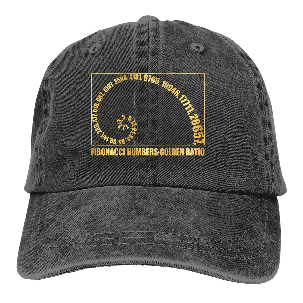 

Pure Color Cowboy Hats Numbers Women's Hat Sun Visor Baseball Caps Fibonacci Sequence Golden Ratio Peaked Trucker Dad Hat