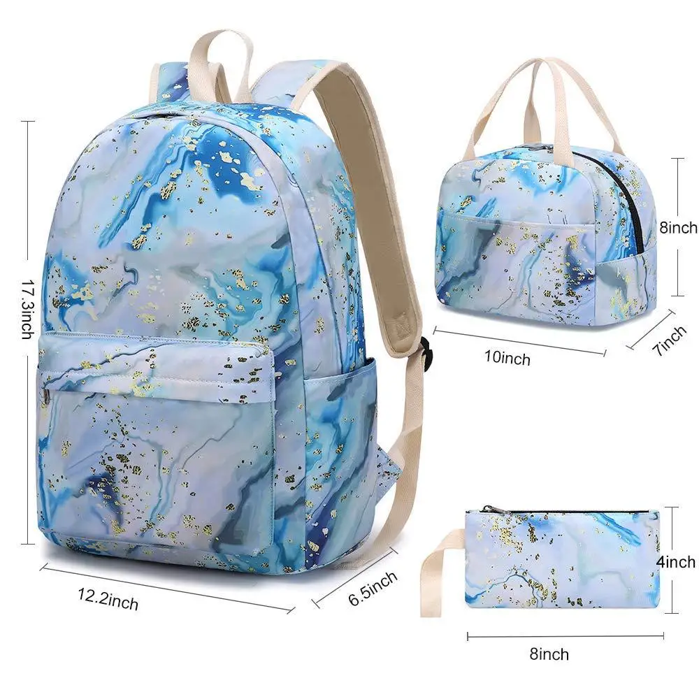 Magic Backpack Three-piece Set of Schoolbag for Primary and Secondary School Students Female Backpack