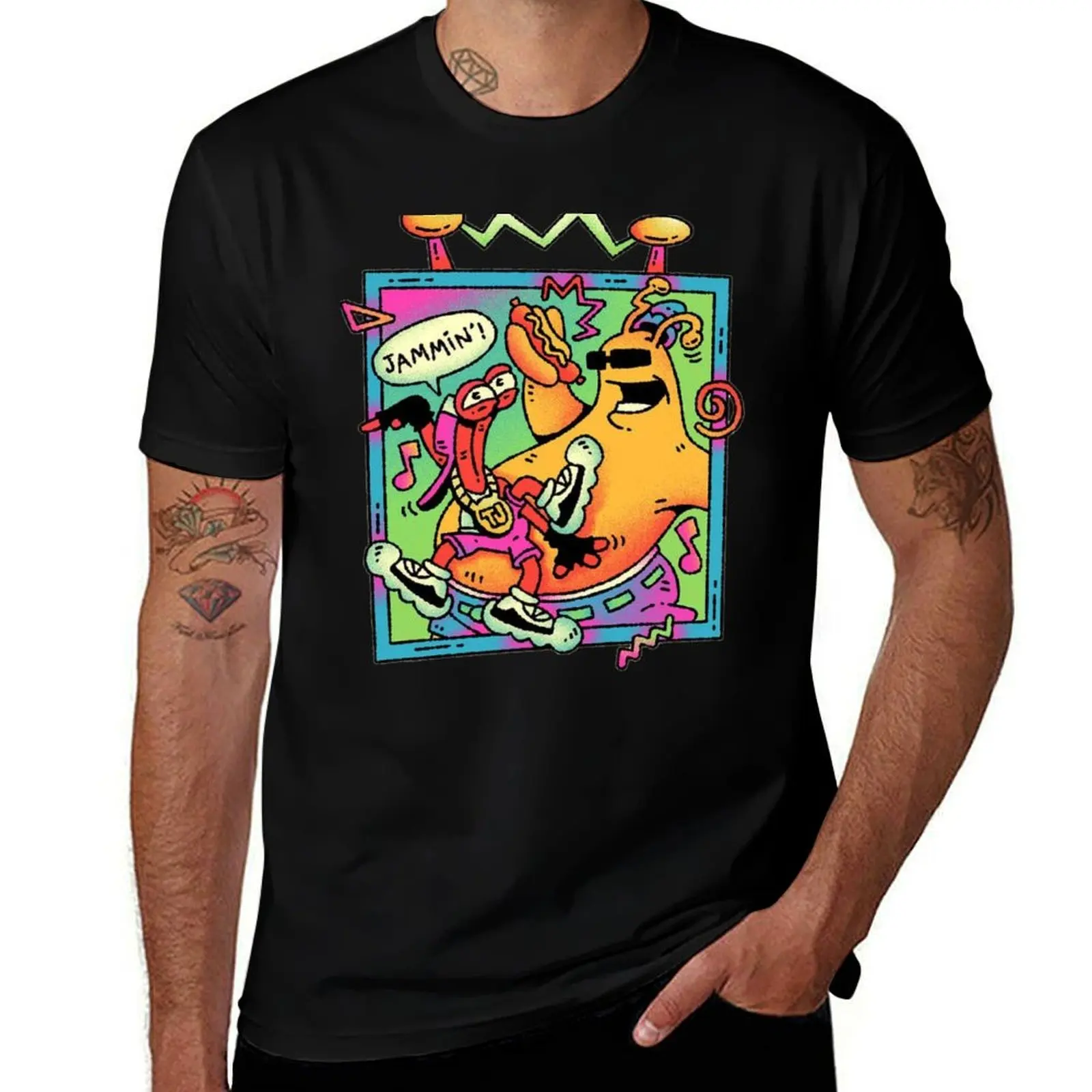 ToeJam & Earl T-Shirt Basic Simple Design Short Sleeve Shirt T-Shirt