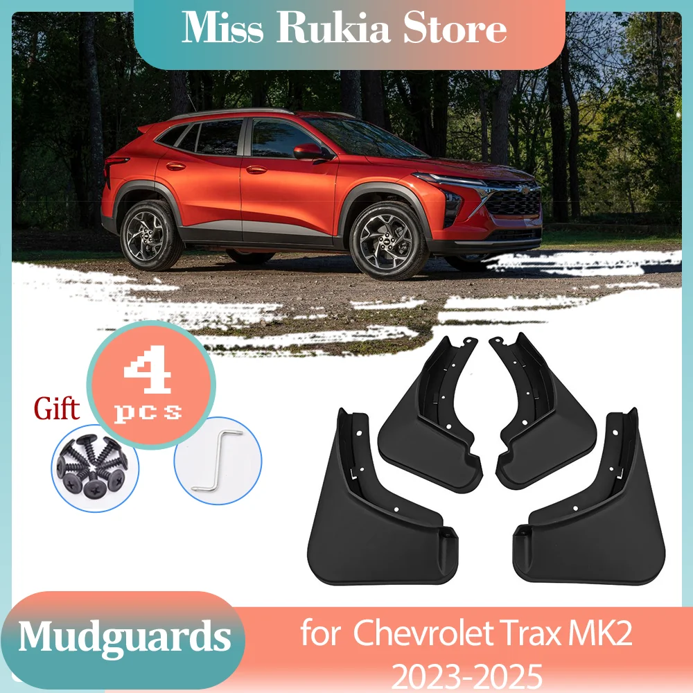 

Mud Flaps for Chevrolet Chevy Trax MK2 2023 2024 2025 Mudguards Splash Guards Fender Flare Car Front Rear Wheel New Accessories