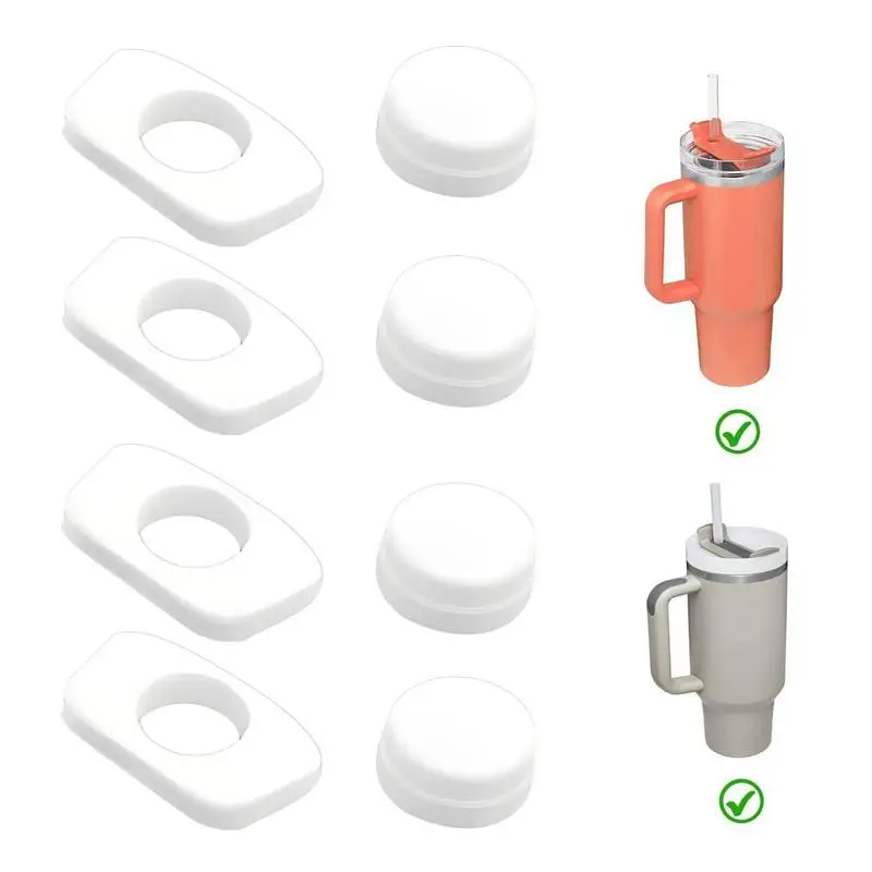 Cup Spill-Proof Plug 8pcs Leak-Proof Silicone Stopper Not Easy To Break Cup Spill Proof Tool For Camping Traveling Everyday