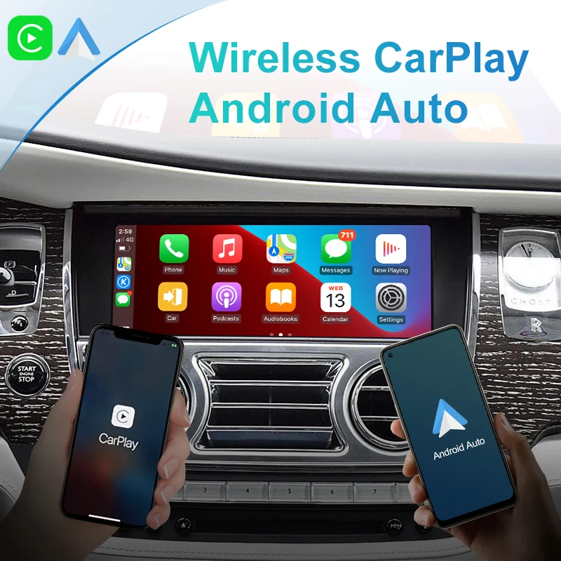 Wireless Apple CarPlay Android Auto Module Box For Rolls-Royce NBT Phantom Phantom Ghost Wraith Dawn 2015-2018 Car Play Camera