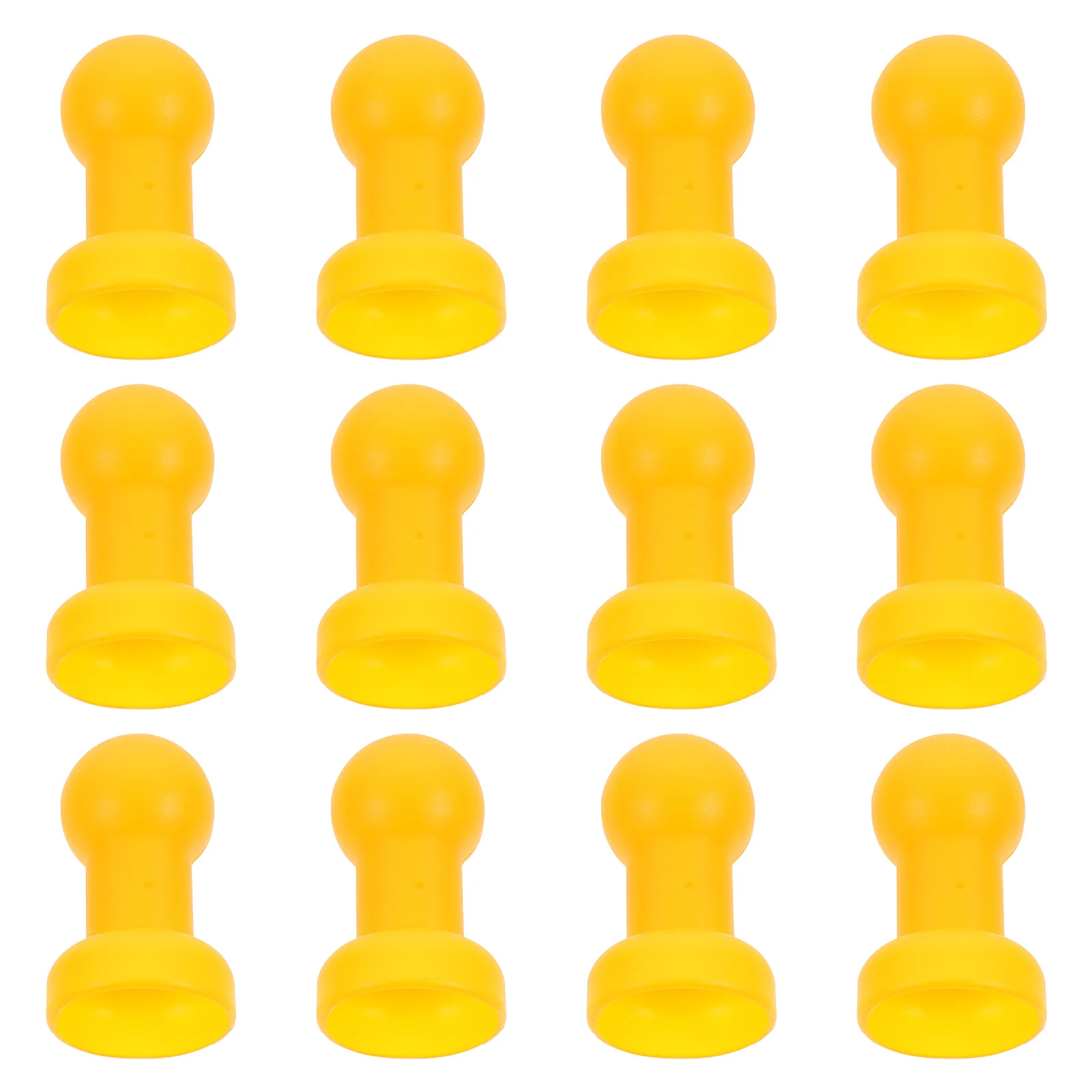 

12 Pcs Enclosure Pole Caps Durable Plastic Knob Cover Shell Trampoline Enclosure Pole Caps Outdoor Fitness Yellow Parts