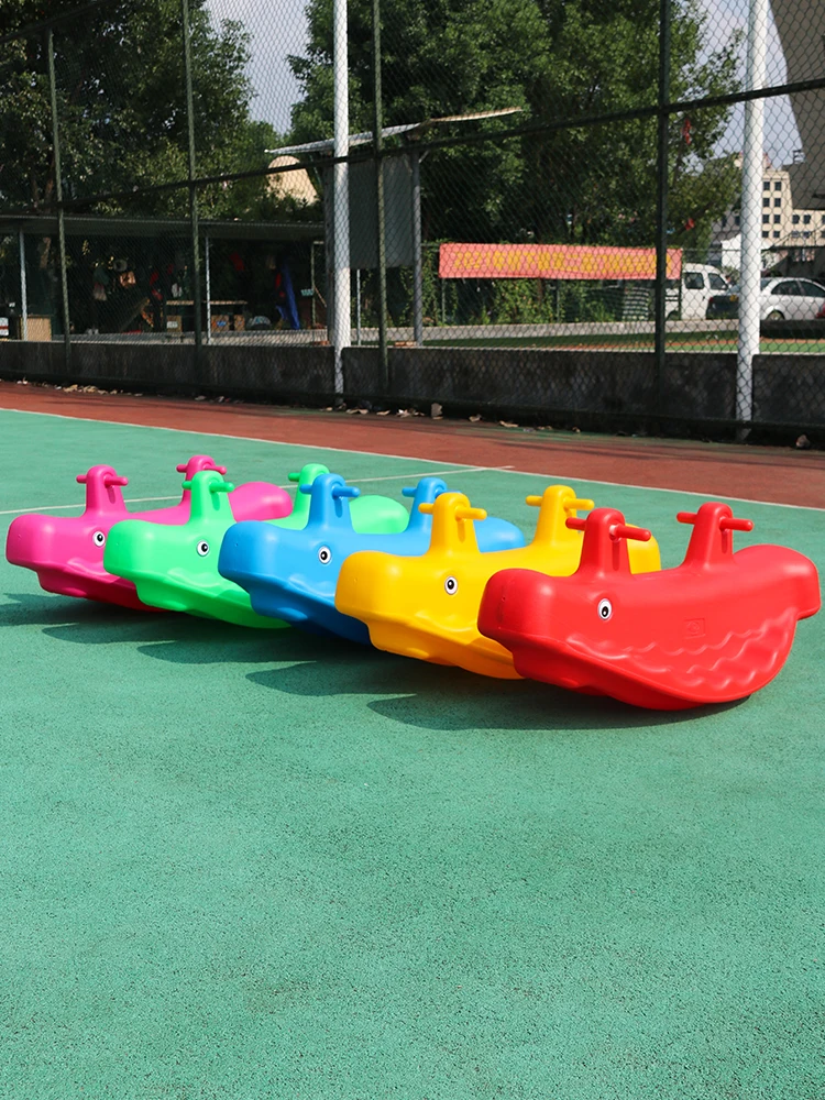Jouet de scie transparente d'extérieur pour enfants de la maternelle, équipement d'équilibre, jeu pour bébé, ensemble de balançoire en plastique pour deux personnes pour enfants