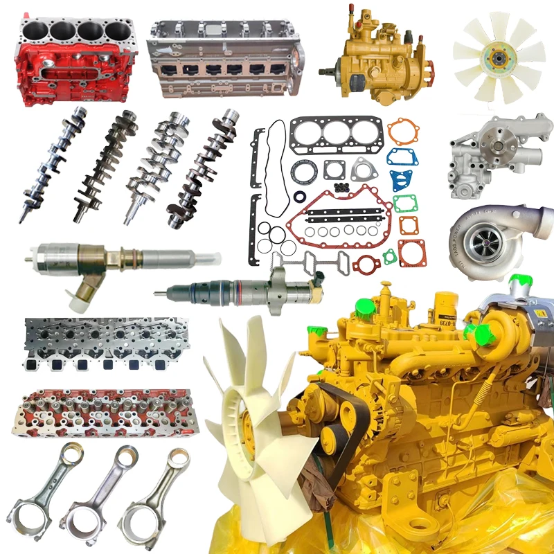 قطع غيار حفارة 6HK1T 6HK1 رأس اسطوانة المحرك Assy 4HK1 4JJ1 4JG1 4JB1 4LE2 4BG1 6HK1 6BG1 8-98243816-0