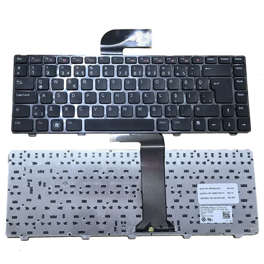 New TR Original Laptop Keyboard For Dell Inspiron 14 N4050 m4040 14R 5420 N4110 n4110z n4120 m4110 15 N5040 N5050 m5040 Turkey