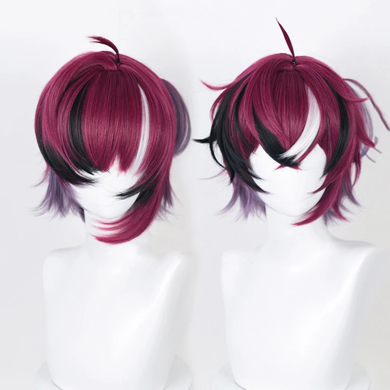 Vtuber Nijisanjien EN7 XSOLEIL Doppio Dropscythe Cosplay Wig Mixed Colors Wig Heat Resistant Synthetic Wigs