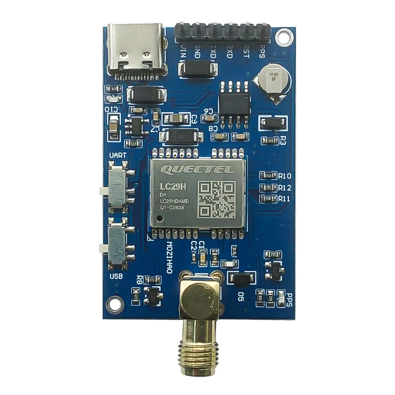 Imagem -02 - Módulo de Posicionamento Gnss de Alta Precisão Gps l1 l5 Dual Band Rtk Diferencial Integrado Lc29hdamad Estação Móvel Drone 1hz