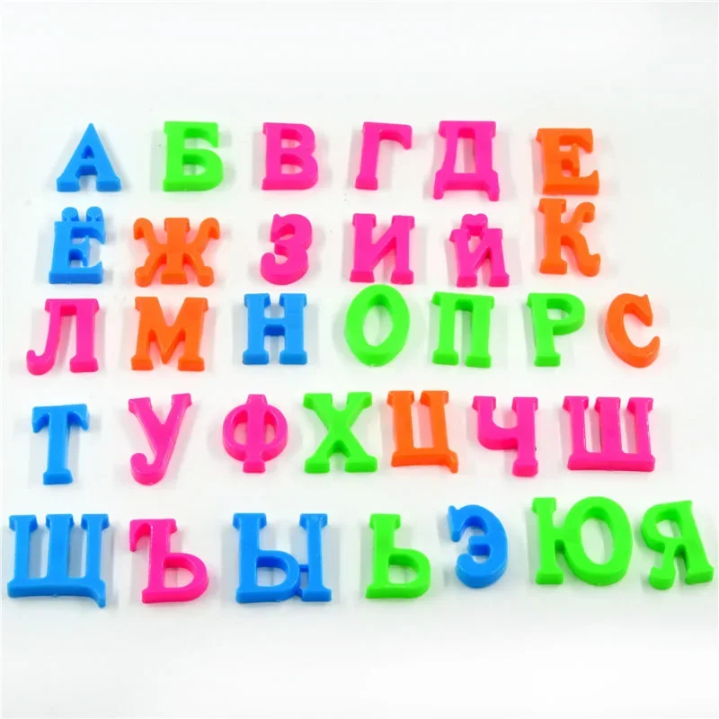 Russische Alfabet Magnetische Letters Koelkast, Koelkast Prikbord Voor Rusland Baby Educatief Leren Magneten Speelgoed Kids Cadeau