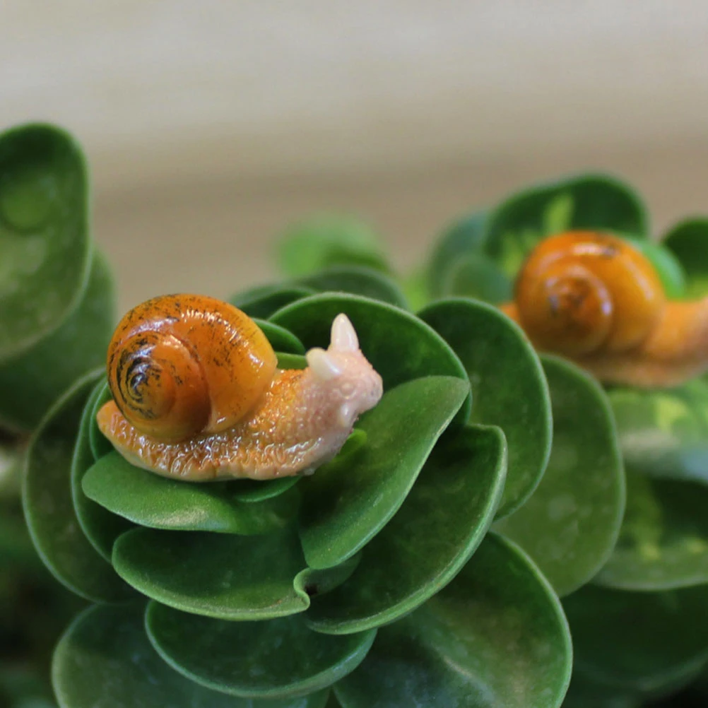 

25 Pcs Succulent Plant Decoration Miniature Garden Figurines Plants Snail Micro Scene