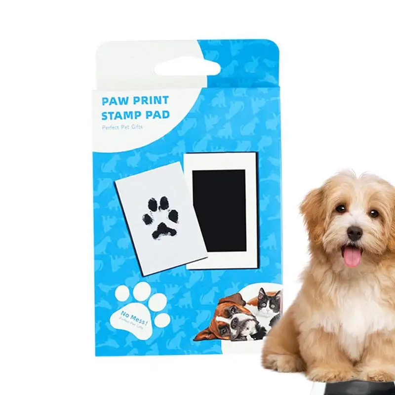 Dog Paw Print Kit Footprint Handprint Pad DIY Keepsake Pawprint Maker Clean Touch Ink Pad For Pets Cat Dog Paw Prints Supplies