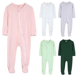 Mono de bambú para bebé, ropa para niño y niña, Pelele de primavera para recién nacido de 0 a 24 meses, traje de pijama