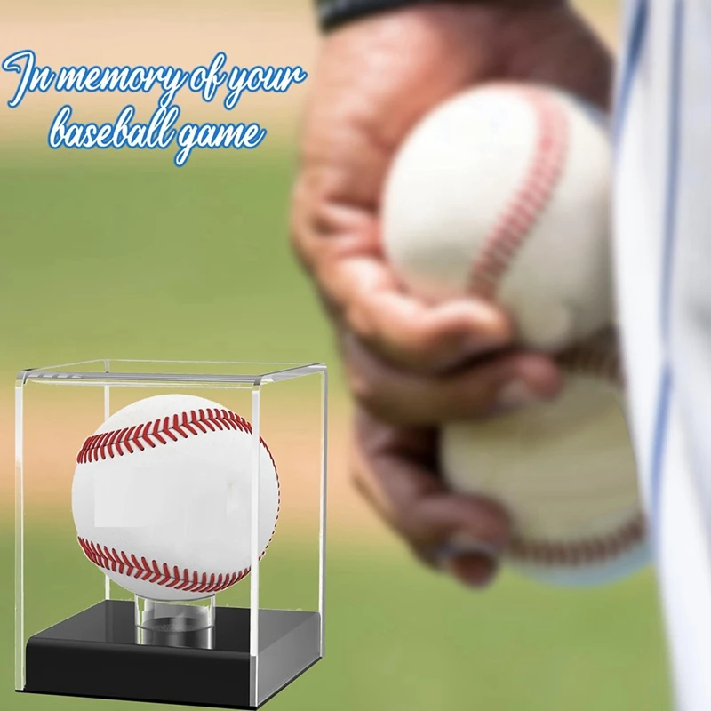 Baseball Display Case,Acrylic UV Protected Acrylic Baseball Display Square For Autographed Baseball,Memorabilia Baseball Durable