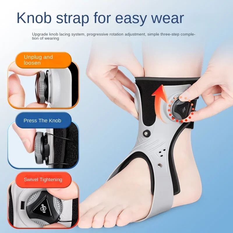 Foot Drop Orthosis, Stroke Hemiplegia Rehabilitation Training Equipment Corrective Shoes, Internal External Orthosis Ankle Brace