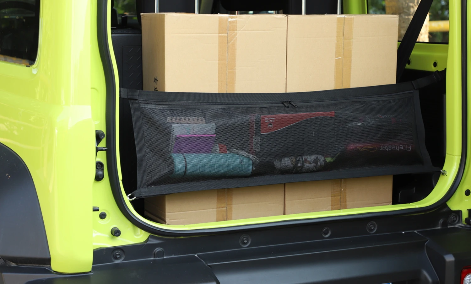 Car Trunk Cargo Net Rear Trunk Isolation Cover Storage Bag Organizer for Suzuki Jimny 2019-2025 Interior Accessories