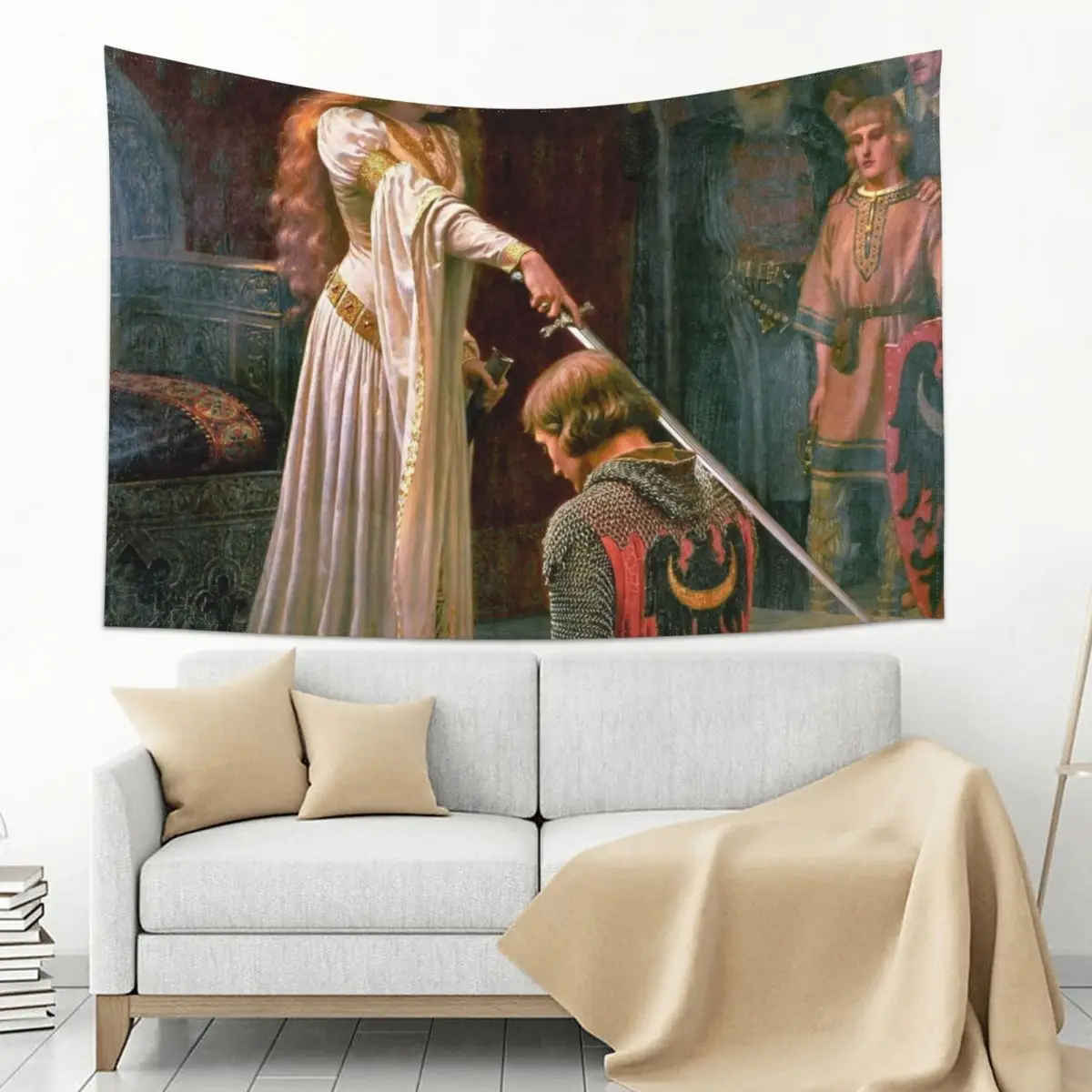 

The Accolade (Leighton) Tapestry Bed Room Decoration Carpet On The Wall Art Mural Tapestry