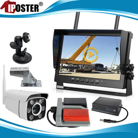 IPoster 10.1 인치 IPS 스크린 DVR 모니터, 1080P 30x 광학 줌 디지털 무선 카메라, 건설 타워 크레인 리프트 굴삭기 Best5 IPoster 10.1 인치 IPS 스크린 DVR 모니터, 1080P 30x 광학 줌 디지털 무선 카메라, 건설 타워 크레인 리프트 굴삭기 Best5