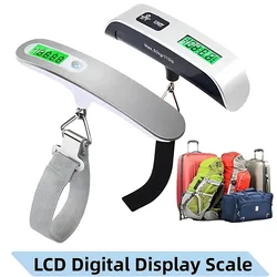 50kg/110lb Portable LCD Digital Hanging Scale Luggage Suitcase Travel Weight Scale With Electronic Kitchen Scale