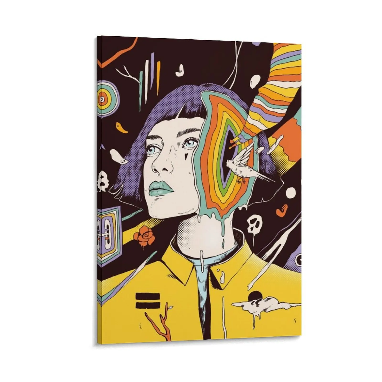 

The Overthinker Canvas Painting home decorations accessories for home decor room decorations aesthetic aesthetic room