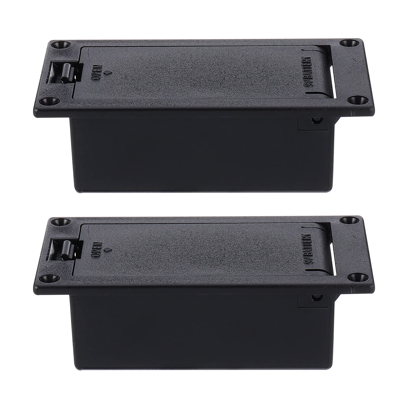 9V Battery Compartment for Guitar Bass Pickup – 2pcs, Premium Material, Space-Saving, Easy Replacement