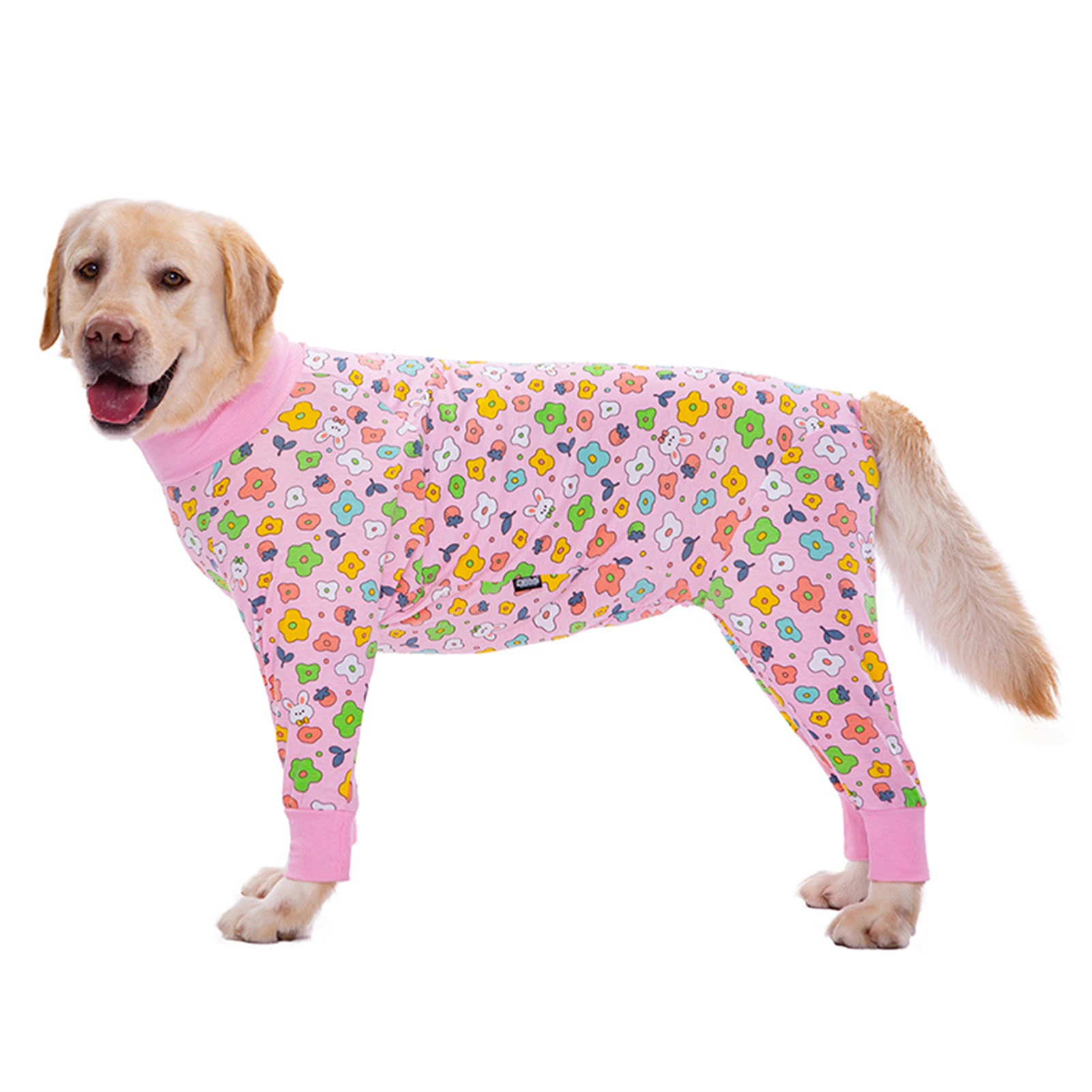 Large Dog Surgery Recovery Suit Soft Long Sleeve Dog Onesie Prevent Shedding Hair Anti Licking Wounds  Dog Pajamas pijama perro