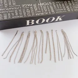 10pcs Handmade Silver Color Earrings Pendnat Chain Earrings Jewelry Connectors for Diy Jewelry Making Findings Earrings Making