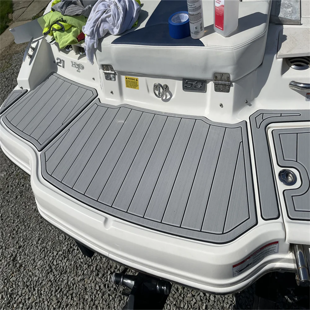 

2017 Chaparral H20 21 Deluxe Swim Platform Cockpit Pad Boat EVA Teak Floor Mat SeaDek Gatorstep Style Self Adhesive V385 K9H2