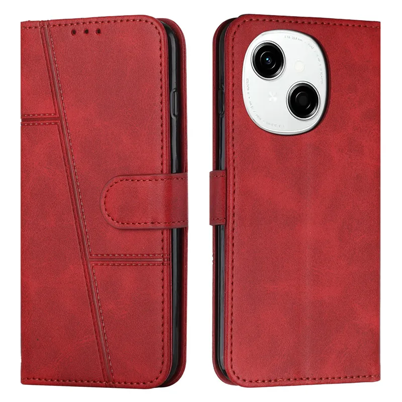 Flip Cover Magnetic Phone Case na For Tecno Spark Go 1 2025 2025 30C 20 Pro+ Pop 8 9 One Coque Leather Cases Line Wallet Bags