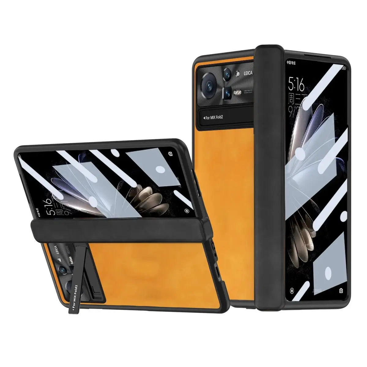 

Magnetic Stand For Xiaomi Mix Fold 2 Case Folding Matte Leather Hinge Protective Film Cover
